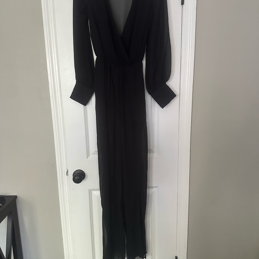 Fashion Nova Black Long Sleeve Dress